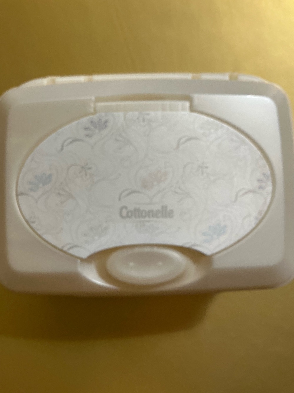 Cottonelle Last Edge Print Edition Pop-Up Dispenser Flowery Ivory Pearl Eggshell